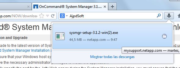 netapp oncommand system manager 3.1.2